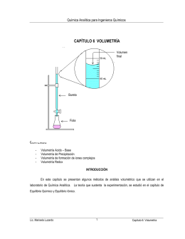 capítulo 6 volumetría - Quimica Analitica. UNEXPO
