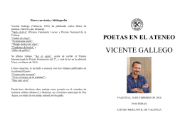 VICENTE GALLEGO - Ateneo Mercantil de Valencia
