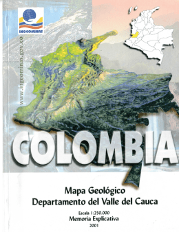 Mapa Geológico Departamento del Valle del Cauca