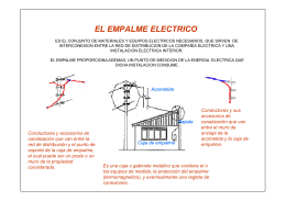 el empalme electrico - DEPARTAMENTO DE ELECTRICIDAD