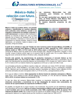 México-Italia: relación con futuro.