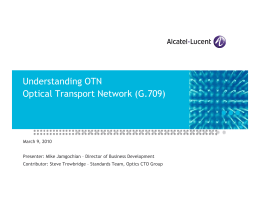 Understanding OTN Optical Transport Network