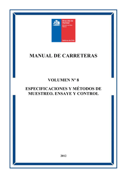 VOLUMEN Nº8 - MANUAL DE CARRETERAS