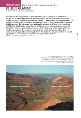 El alto valle del Miera y la singularidad de su relieve