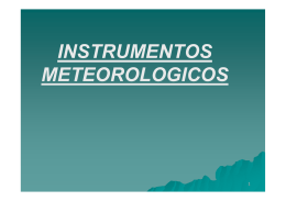 instrumentos meteorologicos - Unidad de Ciencias de la Atmósfera