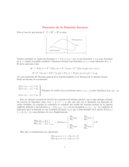 Teorema de la Función Inversa