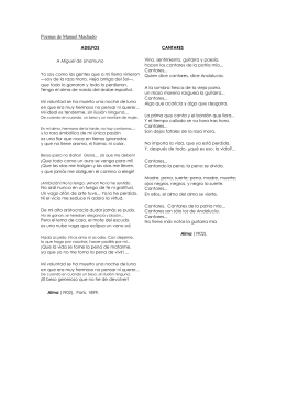 Poemas de Manuel Machado - Página web del profesor Juan