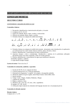 departamento de lenguaje musical - Conservatorio Profesional de