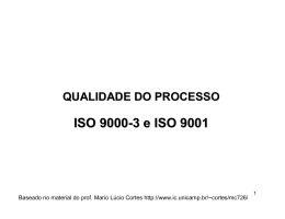 ISO 9000-3 e ISO 9001