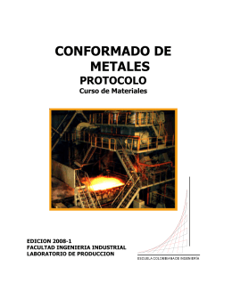 conformado de metales - Escuela Colombiana de Ingeniería