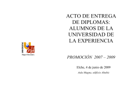 Programa - Universidad Miguel Hernández de Elche