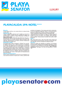 Playacálida Spa Hotel