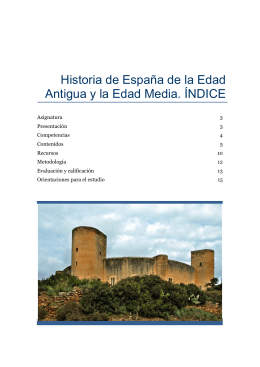 Historia de España de la Edad Antigua y la Edad Media