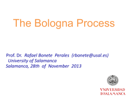 BUCUM Bologna Process - Cardiff Metropolitan University
