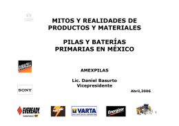 Pilas y baterías primarias en México