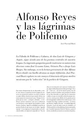La Fábula de Polifemo y Galatea, de don Luis de Góngora y Argote