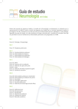Guía de estudio Neumología en 6 días