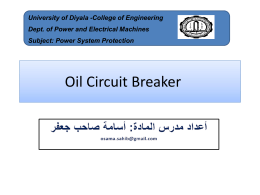 Oil Circuit Breaker - engineering.uodiyala.edu.iq