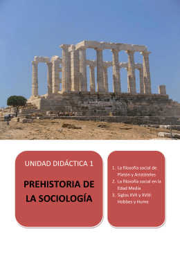 prehistoria de la sociología