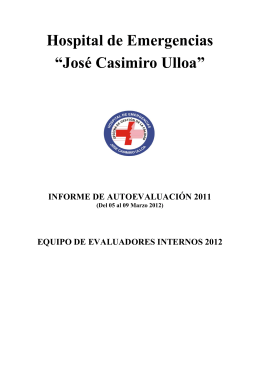 Marzo 2012 - Hospital de Emergencias José Casimiro Ulloa