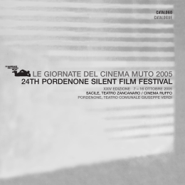 Catalogo/Catalog - La Cineteca del Friuli