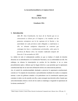 La jurisdiccin constitucional en Argentina