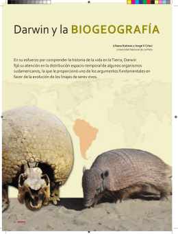 Darwin y la BIOGEOGRAfíA