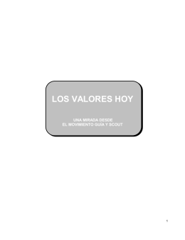LOS VALORES HOY