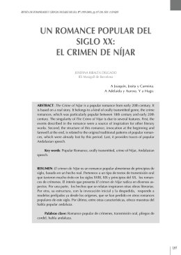 Un romance popular del siglo XX: El crimen de Níjar. Pág