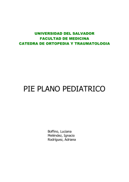 pie plano pediatrico - Facultad de Medicina | Universidad del Salvador