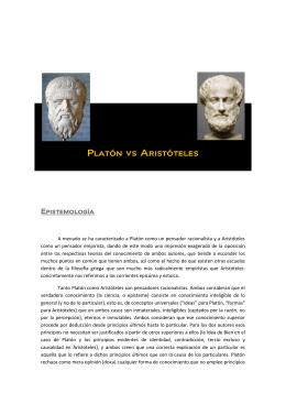 Platón vs Aristóteles