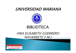 BIBLIOTECA - Universidad Mariana