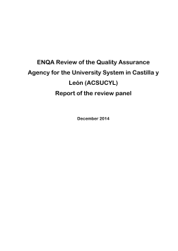 ENQA Review ACSUCYL Final 10 12 14