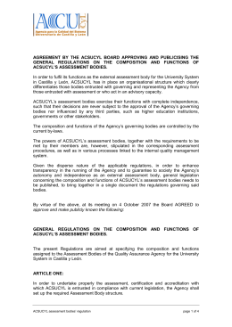 agreement by the acsucyl board approving and publicising the