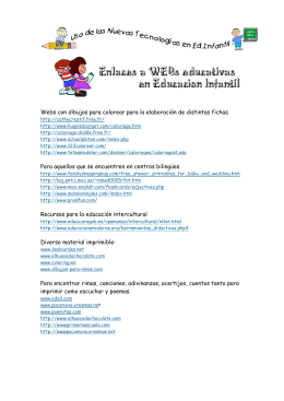 Enlaces a WEBs educativas en Educacion Infantil