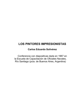 LOS PINTORES IMPRESIONISTAS