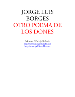 Otro poema de los dones - Ediciones El Salvaje Refinado