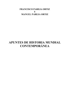 APUNTES DE HISTORIA MUNDIAL CONTEMPORÁNEA