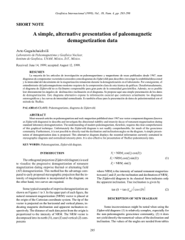 On a simple, alternative presentation of paleomagnetic