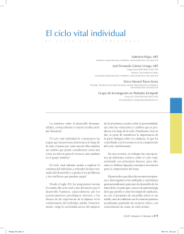 El ciclo vital individual - Sociedad Colombiana de Pediatría