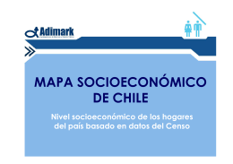 mapa socioeconómico de Chile