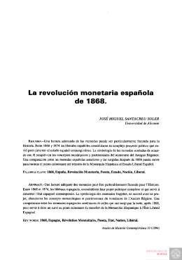 La revolución monetaria española de 1868