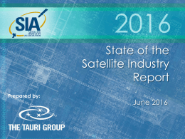 2016 State of the Satellite Industry Report
