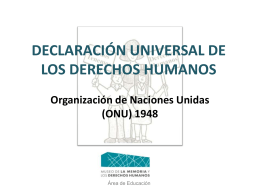 declaración universal de los derechos humanos