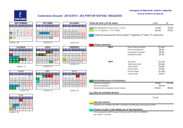 Calendario Escolar 2014/2015