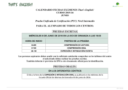 junio - Escuela Oficial de Idiomas de Granada