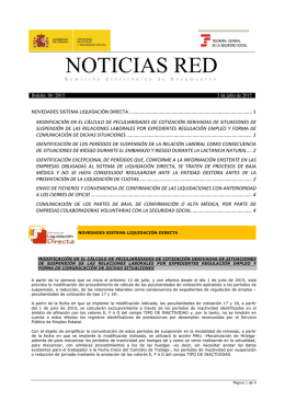 Boletines de Noticias RED