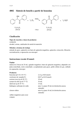 4002 Síntesis de bencilo a partir de benzoina