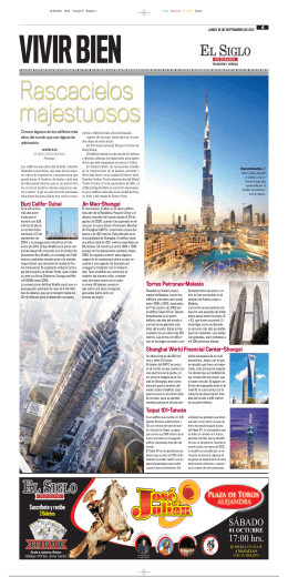 Jin Mao-Shangai Burj Califa- Dubai Torres