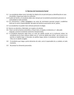 6. Normas de Convivencia Social - Colegio Militar General Rafel